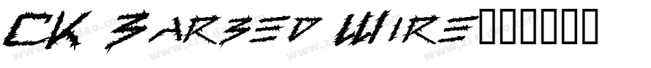CK Barbed Wire字体转换